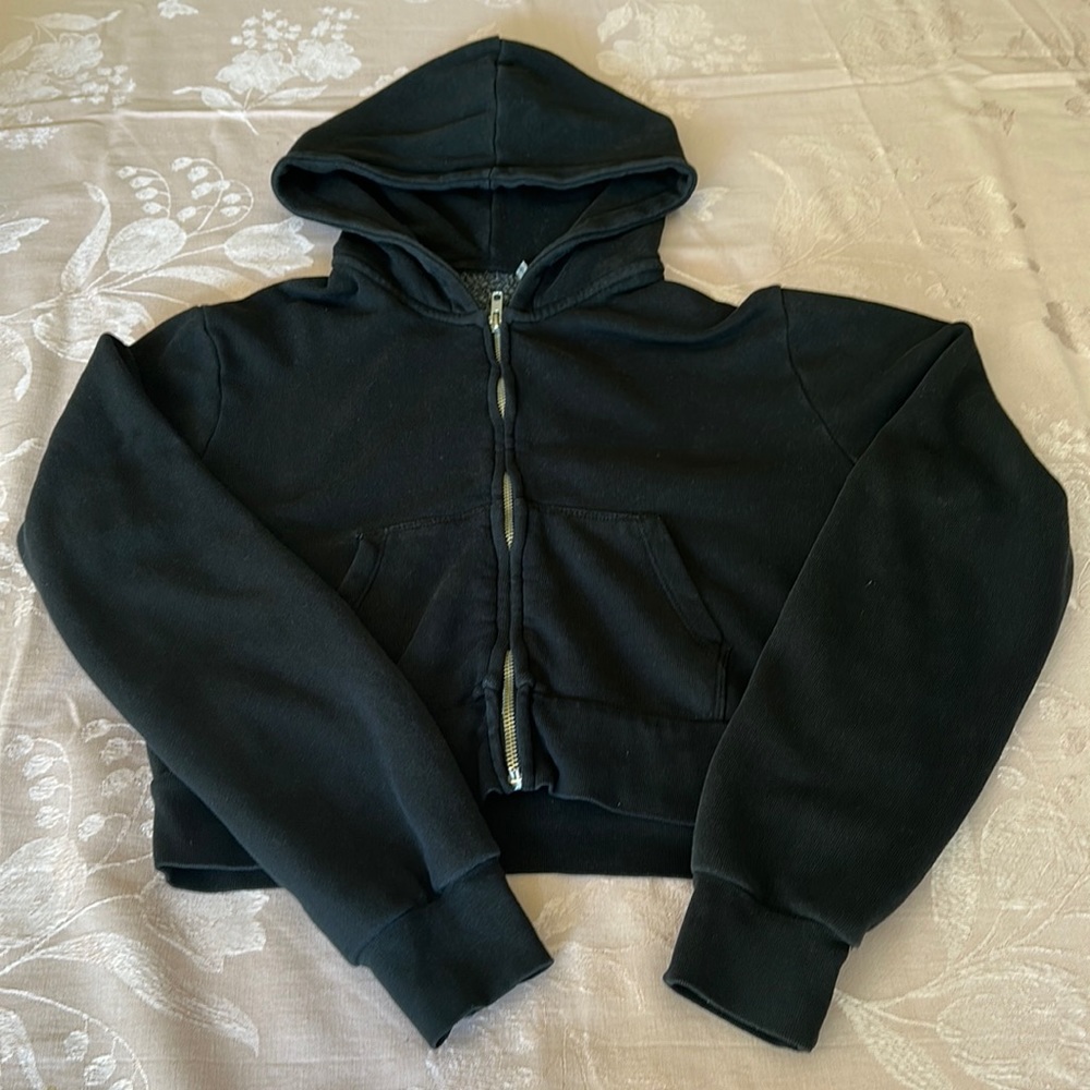 Brandy Melville cropped zip up.